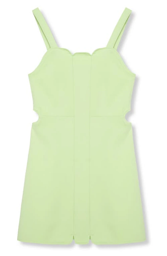 Habitual Kids Kids' Cutout Jersey Romper Lime at Nordstrom,