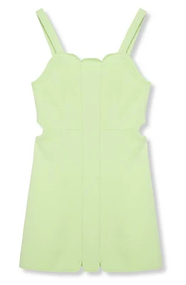 Habitual Kids Kids' Cutout Jersey Romper Lime at Nordstrom,