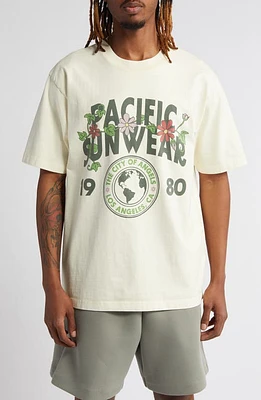 PacSun Floral Crest Cotton Graphic T-Shirt Cream at Nordstrom,