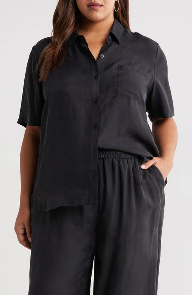 Nordstrom One Pocket Short Sleeve Button-Up Shirt at Nordstrom