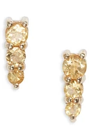 Bony Levy 14K Gold Citrine Stud Earrings in 14K Yellow Gold at Nordstrom