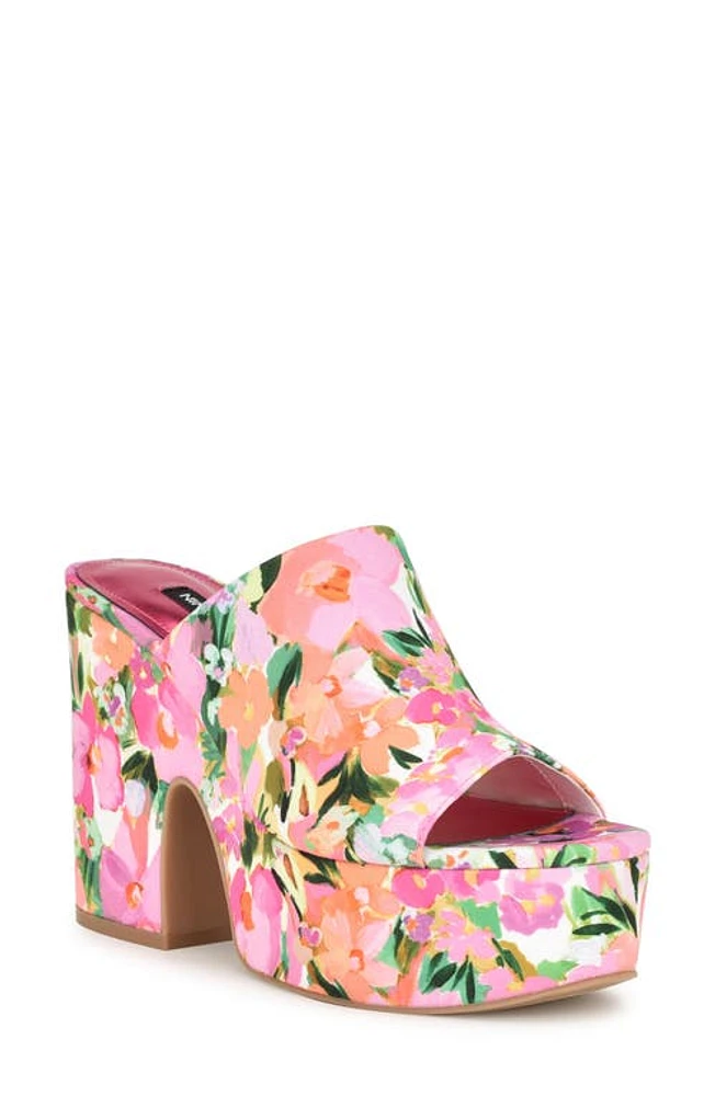 Nine West Olley Platform Slide Sandal in Medium Pink at Nordstrom, Size 8