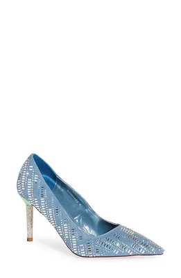 AZALEA WANG Gizelle Pointed Toe Pump Blue at Nordstrom,