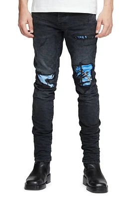 PURPLE BRAND x Blue Sky Inn Rip & Repair Skinny Jeans Black at Nordstrom,