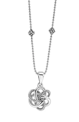 LAGOS Love Knot Pendant Necklace in Sterling Silver at Nordstrom