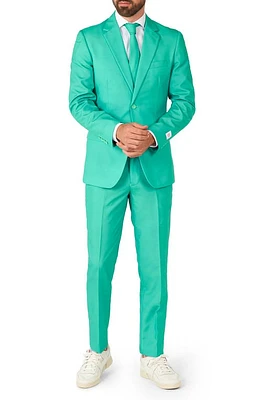 OppoSuits Trendy Turquoise Trim Fit Suit & Tie Green at Nordstrom,