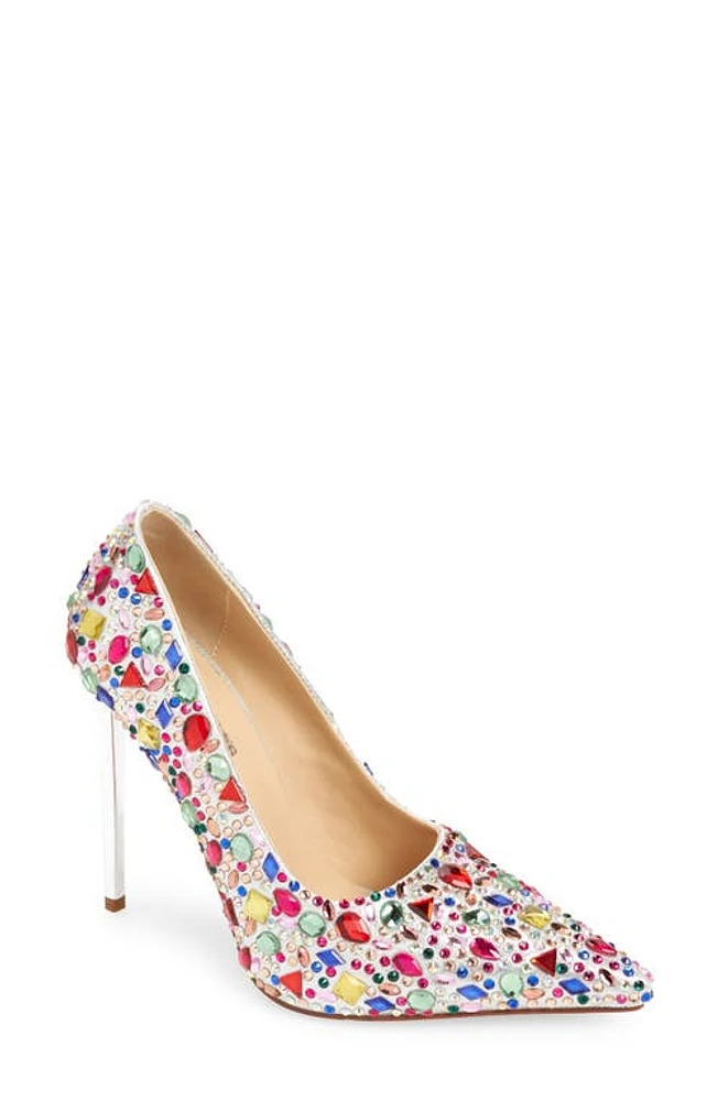 AZALEA WANG Juarez Pointed Toe Pump in Pink Multi at Nordstrom, Size 8