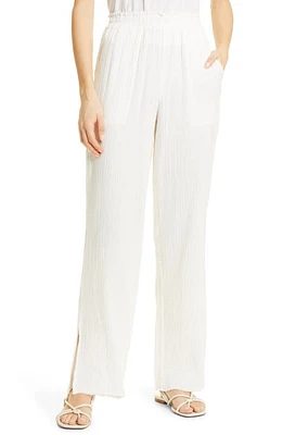 Rails Leon Wide Leg Pull-On Pants in White at Nordstrom, Size Medium