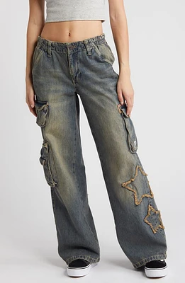 BDG Urban Outfitters Star Cyber Y2K Cargo Jeans Tinted Denim at Nordstrom, 32