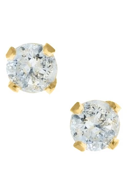 Mignonette 14k Yellow Gold & Diamond Stud Earrings at Nordstrom