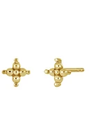 Bony Levy 14K Gold Beaded Flower Stud Earrings in 14Ky at Nordstrom