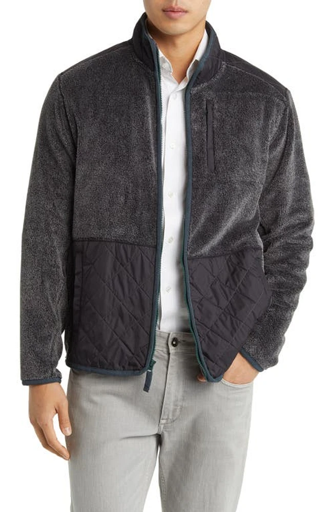 Tommy Bahama North Cascade Fleece Jacket Carbon Grey at Nordstrom,