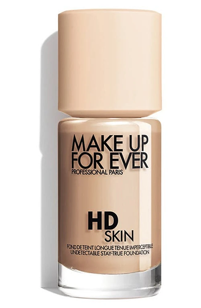 Make Up For Ever HD Skin Waterproof Natural Matte Foundation in 1Y18 at Nordstrom, Size 1.01 Oz