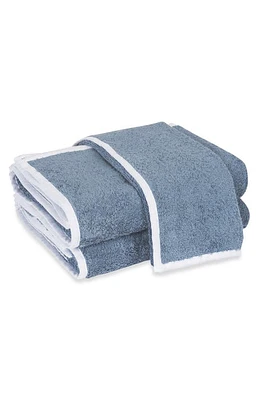 Matouk Enzo Cotton Washcloth in Sea/White at Nordstrom