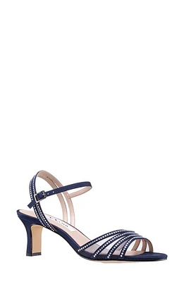 Nina Nathyn Crystal Embellished Sandal Navy at Nordstrom,