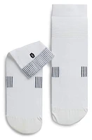 On Ultralight Performance Running Crew Sock in White/Black at Nordstrom, Size Large