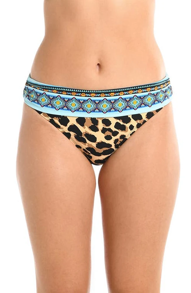 La Blanca Running Shirred Banded Hipster Bikini Bottoms Tan at Nordstrom,