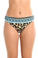 La Blanca Running Shirred Banded Hipster Bikini Bottoms Tan at Nordstrom,