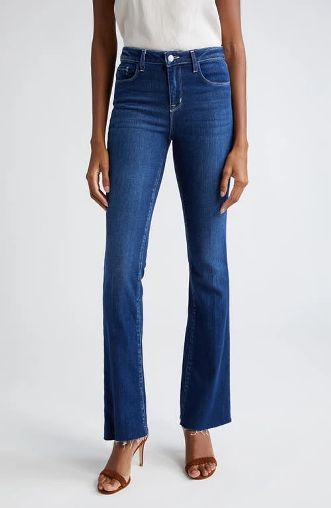 L'AGENCE Ruth Raw Hem Straight Leg Jeans Sutton at Nordstrom,