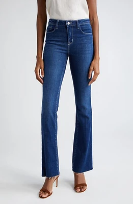 L'AGENCE Ruth Raw Hem Straight Leg Jeans Sutton at Nordstrom,