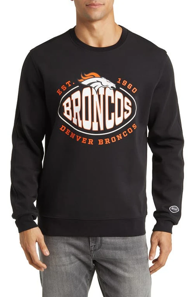 BOSS x NFL Crewneck Sweatshirt Denver Broncos Black at Nordstrom,