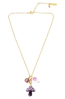 Kurt Geiger London Mushroom Charm Pendant Necklace in Purple at Nordstrom