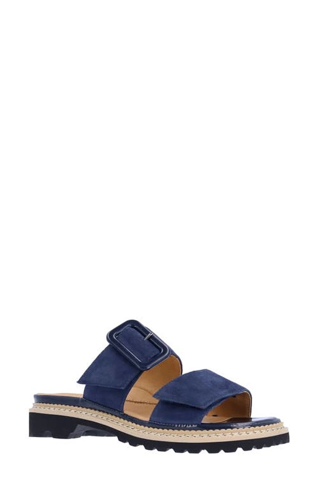 L'Amour des Pieds Dalbir Slide Sandal Navy at Nordstrom,