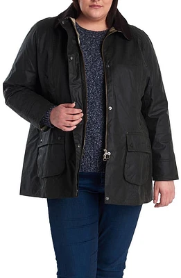 Barbour Beadnell Waxed Cotton Jacket Sage at Nordstrom,