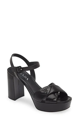 Prada Diagram Platform Sandal at Nordstrom,