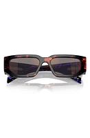 Prada 55mm Rectangular Polarized Sunglasses in Abstract Orange at Nordstrom