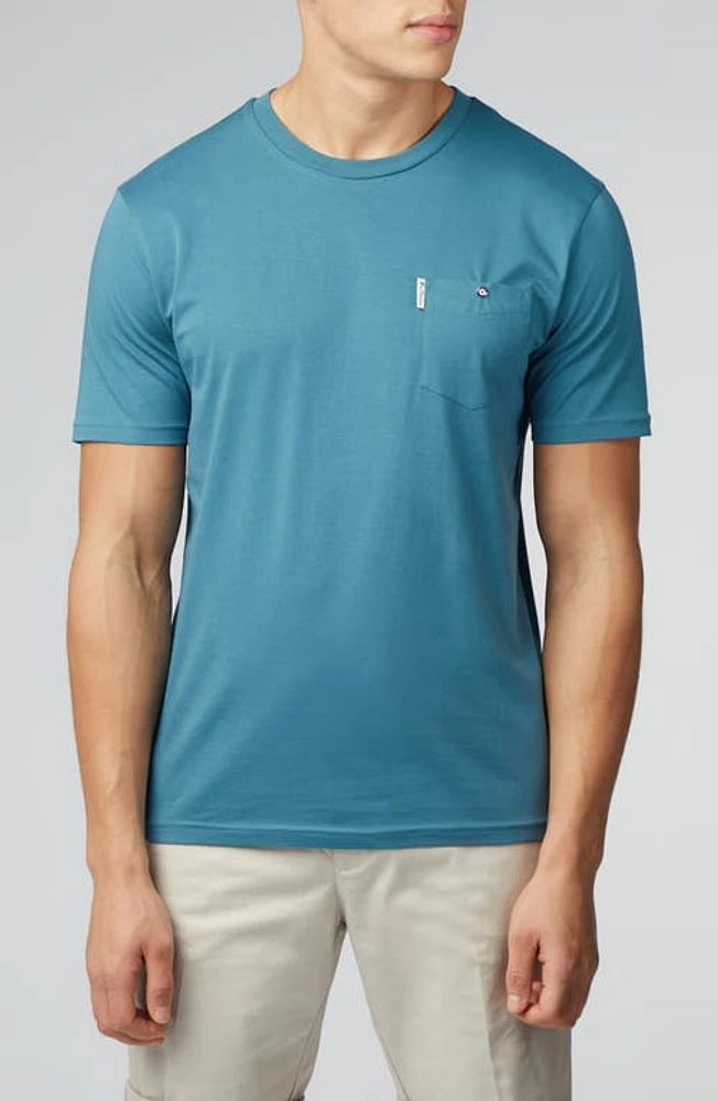 Ben Sherman Signature Pocket T-Shirt in Teal at Nordstrom, Size Small