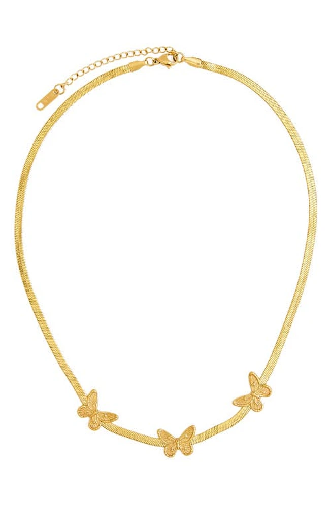 Petit Moments Emil Butterfly Charm Necklace in Gold at Nordstrom