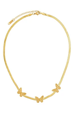 Petit Moments Emil Butterfly Charm Necklace in Gold at Nordstrom