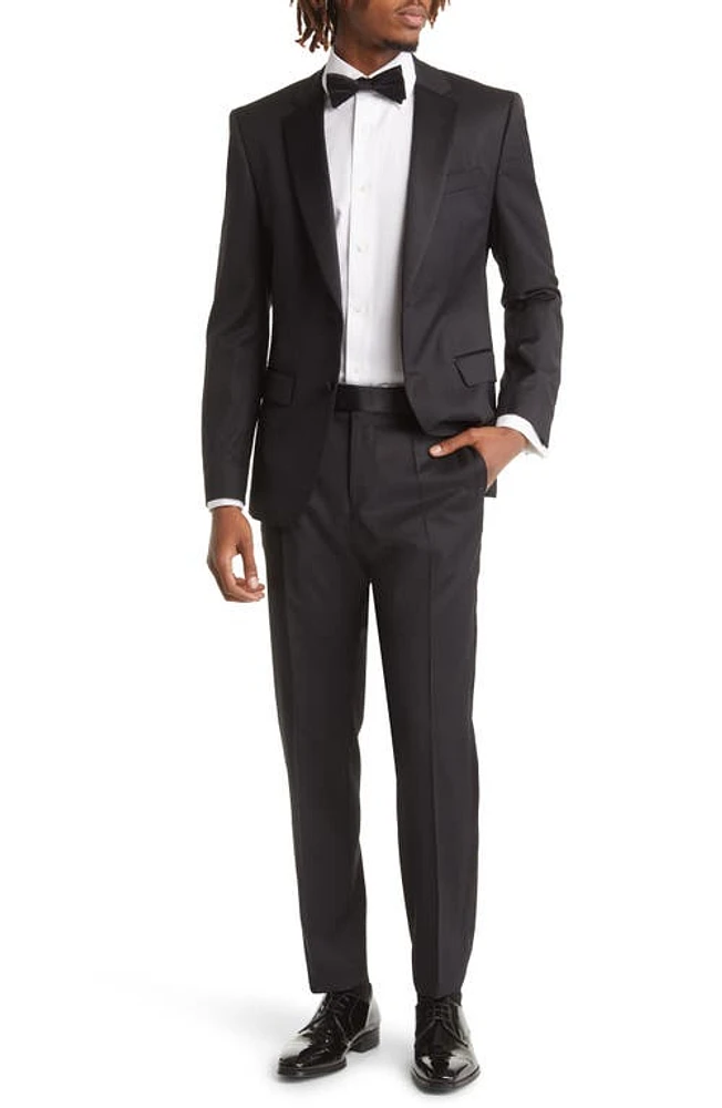 BOSS Hugo Wool Tuxedo Black at Nordstrom,