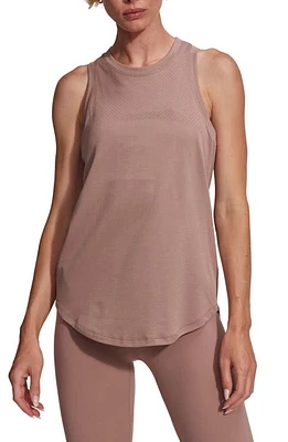 Varley Dacey Longline Mesh Tank Top in Antler at Nordstrom, Size Large