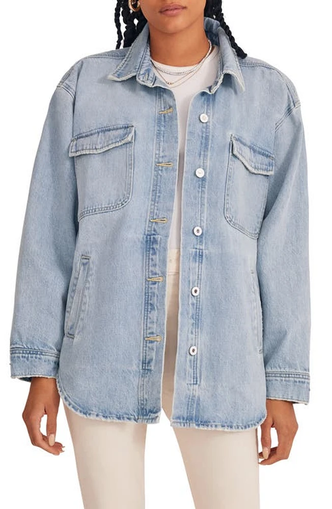 Favorite Daughter The David Cotton Denim Shacket Telluride at Nordstrom,