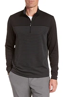 Cutter & Buck Traverse Regular Fit Stripe Quarter Zip Pullover at Nordstrom