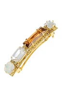 L. Erickson Caspio Crystal Barrette in Gold Multi at Nordstrom