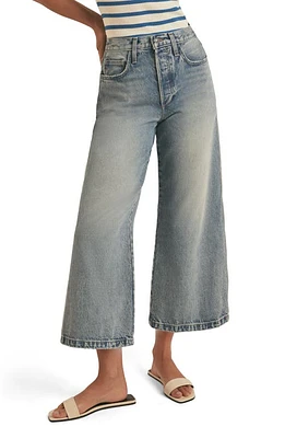 Favorite Daughter The Masha High Waist Crop Wide Leg Jeans Dublin at Nordstrom,