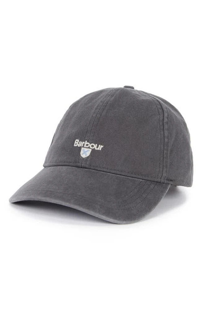 Barbour Cascade Twill Baseball Cap in Asphalt at Nordstrom