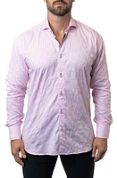 Maceoo Einstein Cotton Candy Contemporary Fit Button-Up Shirt Pink at Nordstrom,