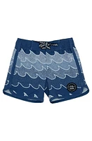 Feather 4 Arrow Cosmic Waves Board Shorts Navy at Nordstrom, M