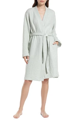 House No.23 Alaia Cotton Robe in Olive at Nordstrom