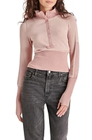 Steve Madden Ariel Rib Crop Top Ash Rose at Nordstrom,