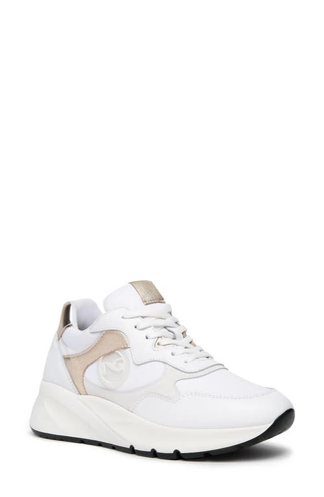 NeroGiardini Logo Sporty Sneaker White at Nordstrom,