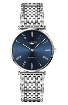 La Grande Classique de Longines Bracelet Watch, 38mm in Blue at Nordstrom