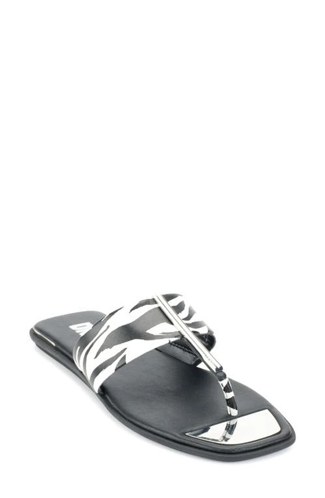 DKNY Deja Flip Flop Black/White at Nordstrom,