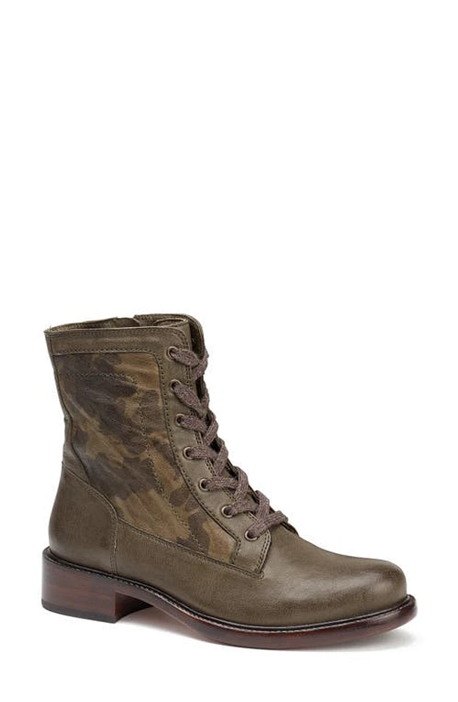 Trask Brett Combat Boot in Olive Camouflage Leather at Nordstrom, Size 6