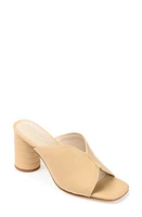 Journee Signature Karah Sculpted Ribbed Block Heel Sandal at Nordstrom,