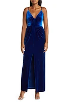 Vince Camuto Draped Velvet Gown in Sapphire at Nordstrom, Size 2